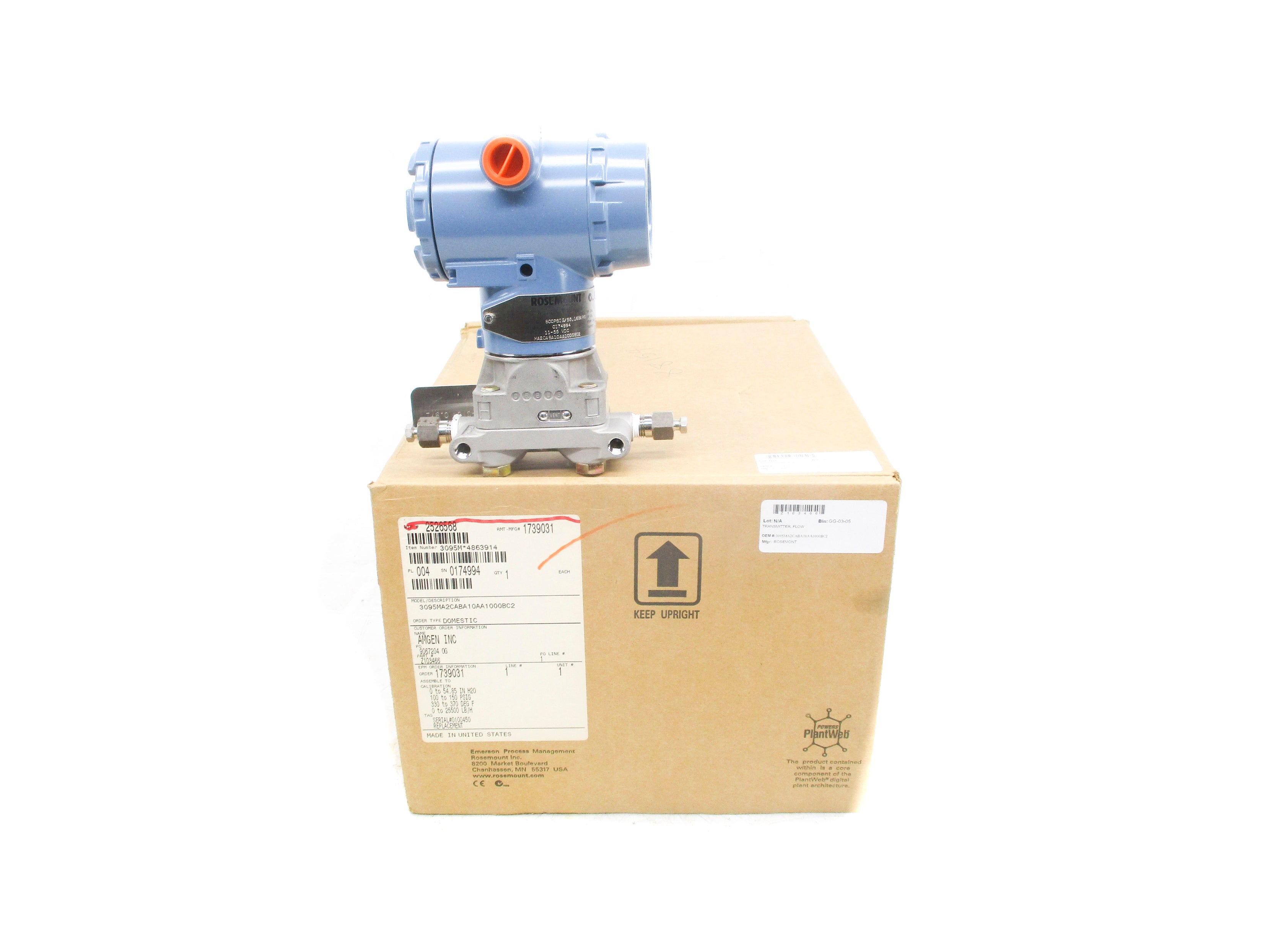 ROSEMOUNT 3095MA2CABA10AA1000BC2 800PSI NSMP