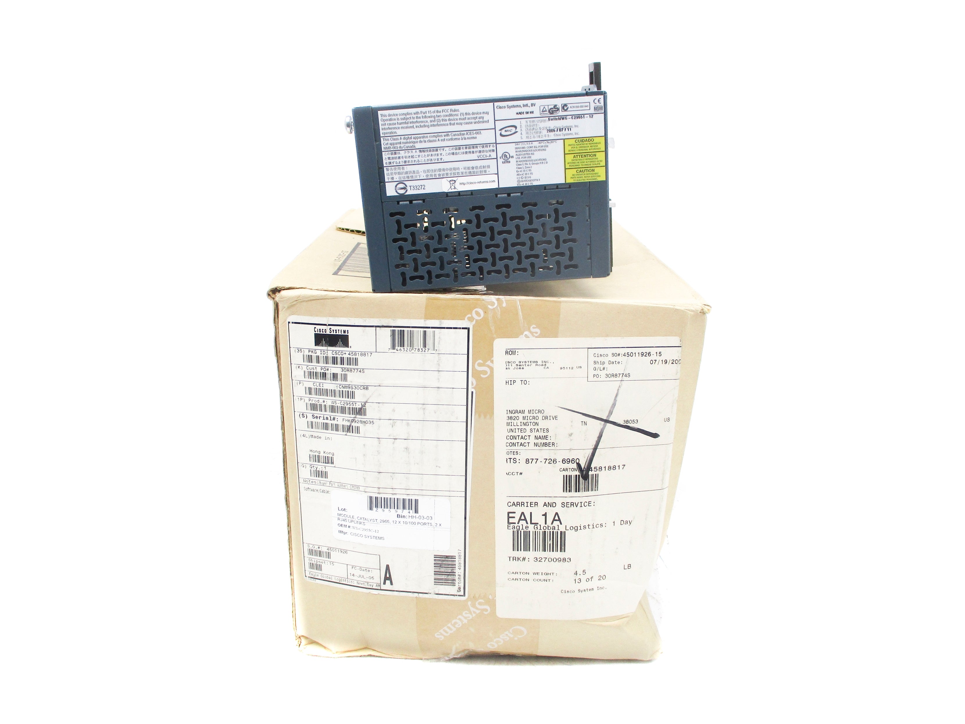CISCO WS-C2955T-12 NSMP