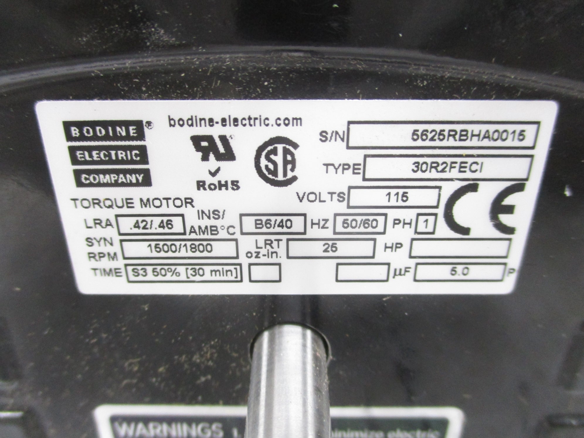 BODINE ELECTRIC 30R2FECI NSNP