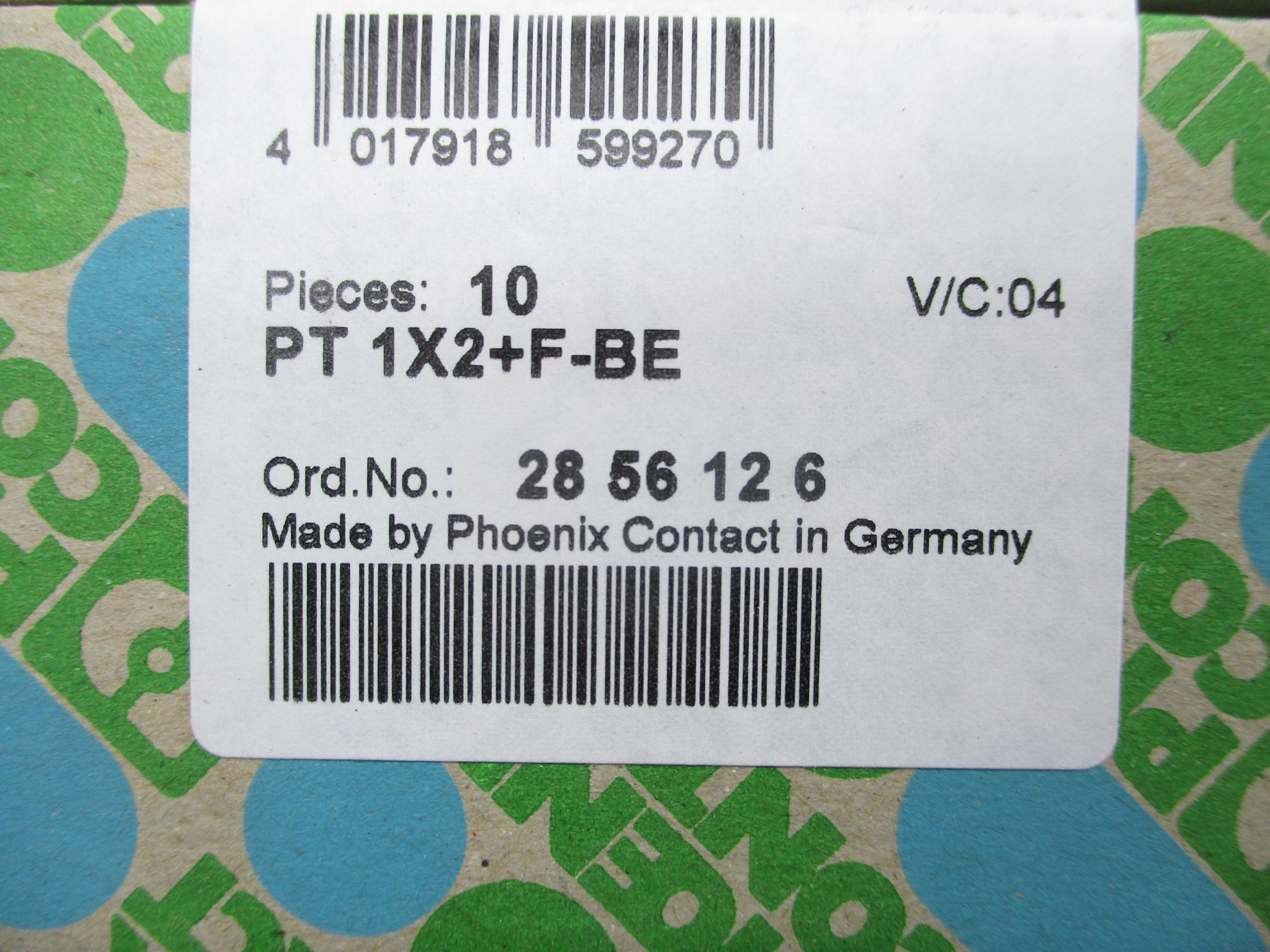 PHOENIX CONTACT PT1X2+F-BE (PKG OF 10) NSFS