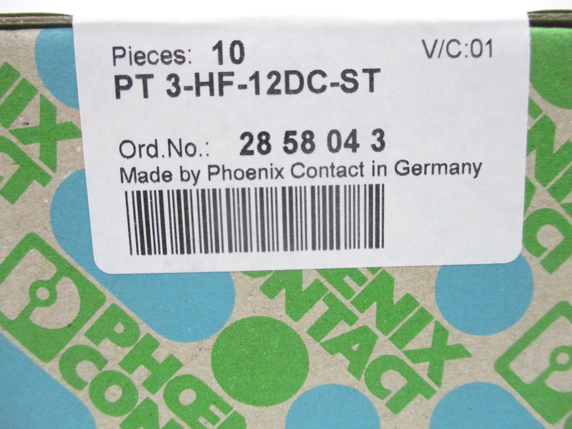 PHOENIX CONTACT PT3-HF-12DC-ST (PKG OF 10) NSFS