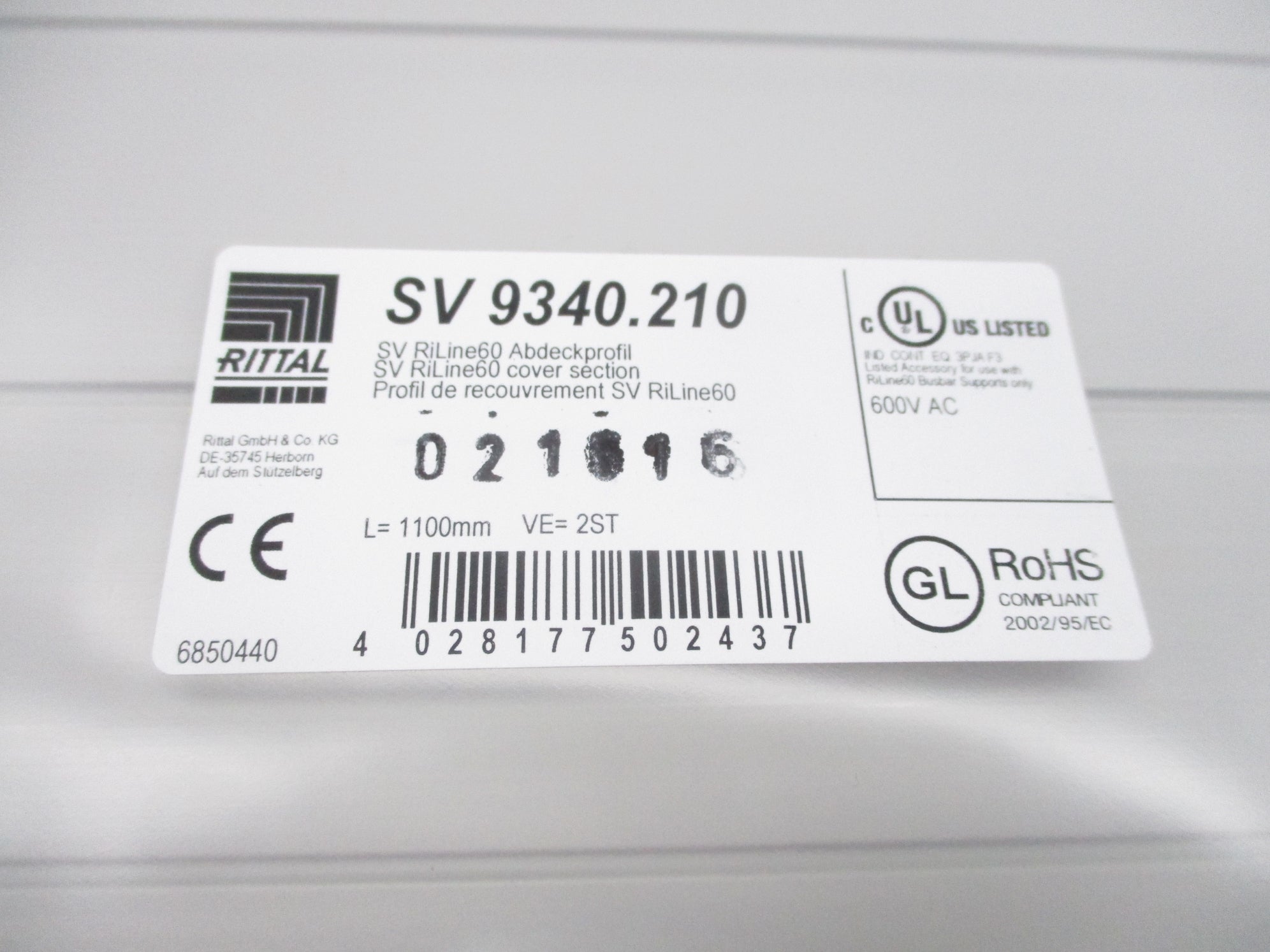 RITTAL SV9340.210 (PKG OF 2) NSMP