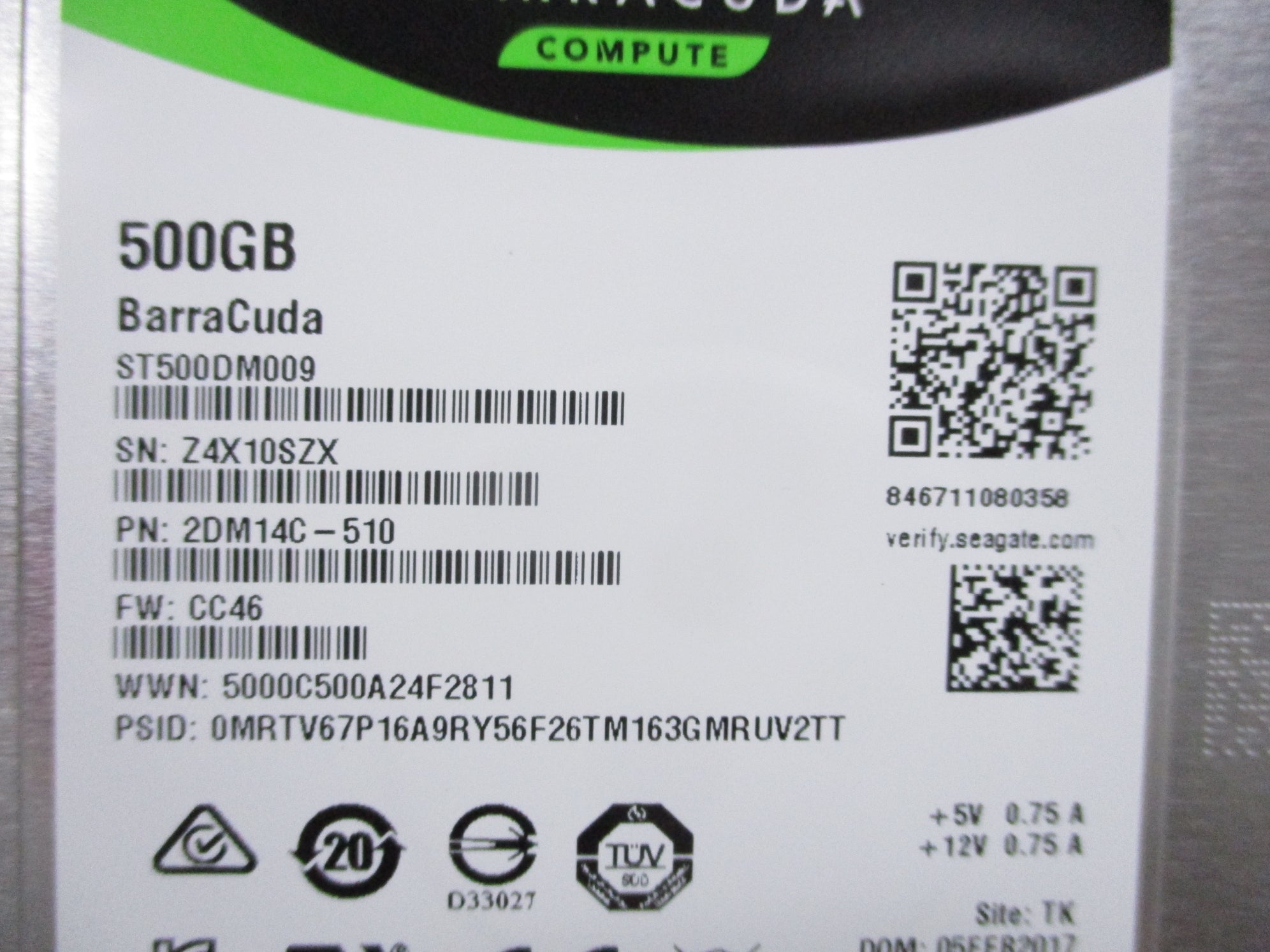 SEAGATE 2DM14C-510 NSNP