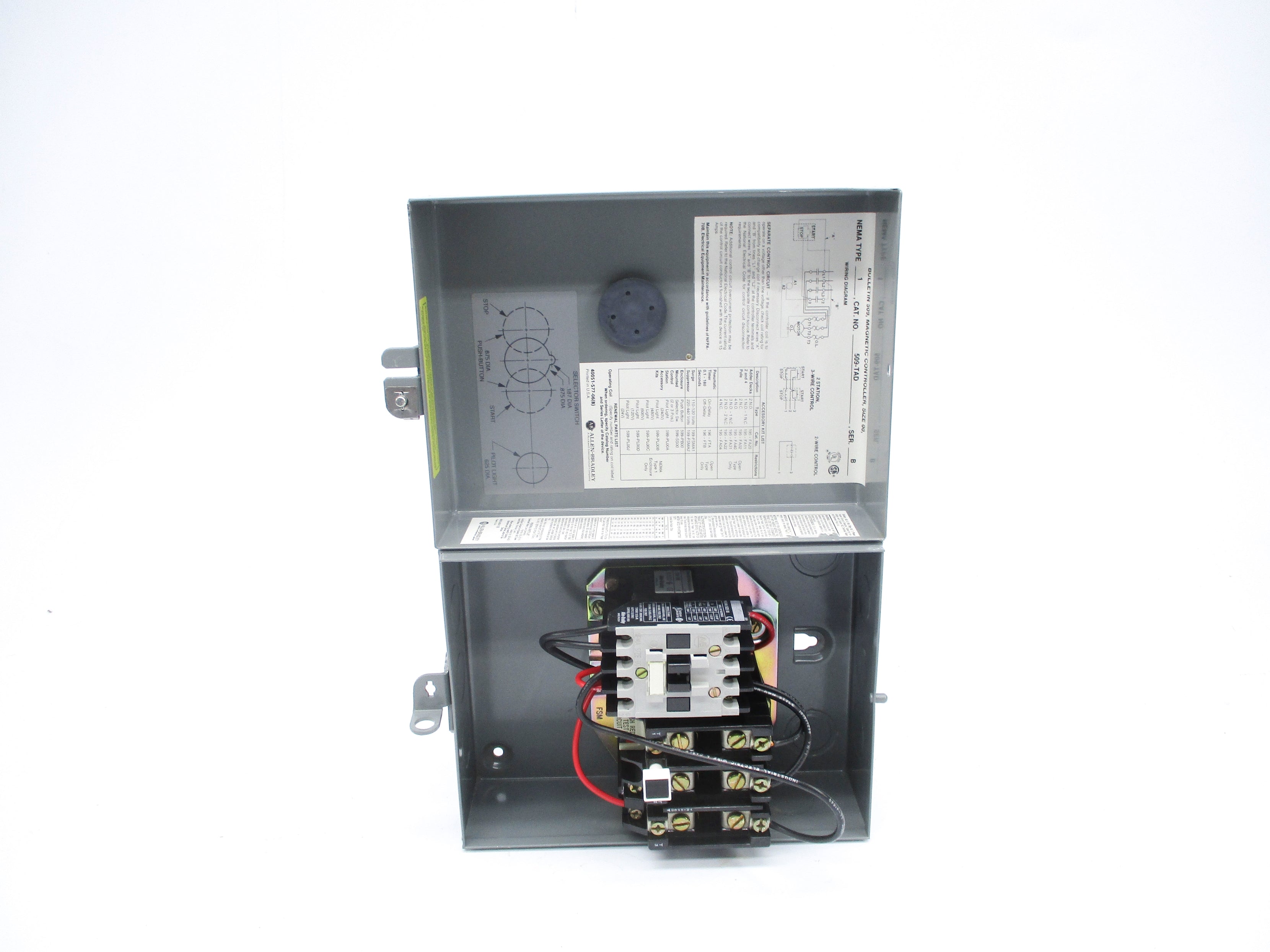 ALLEN BRADLEY 509-TAD SER. B 110-120V 0.1-180S NSNP