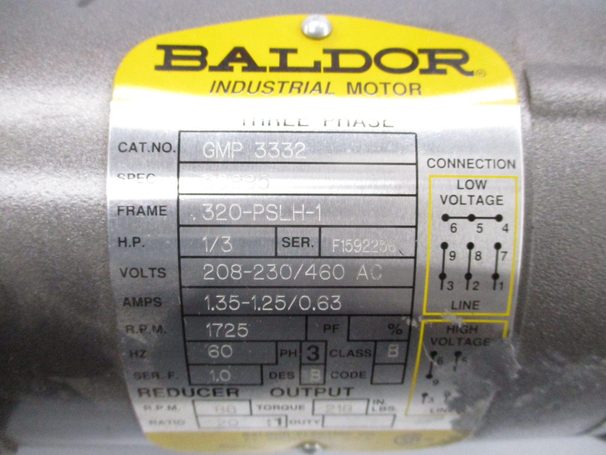 BALDOR GMP3332 NSNP