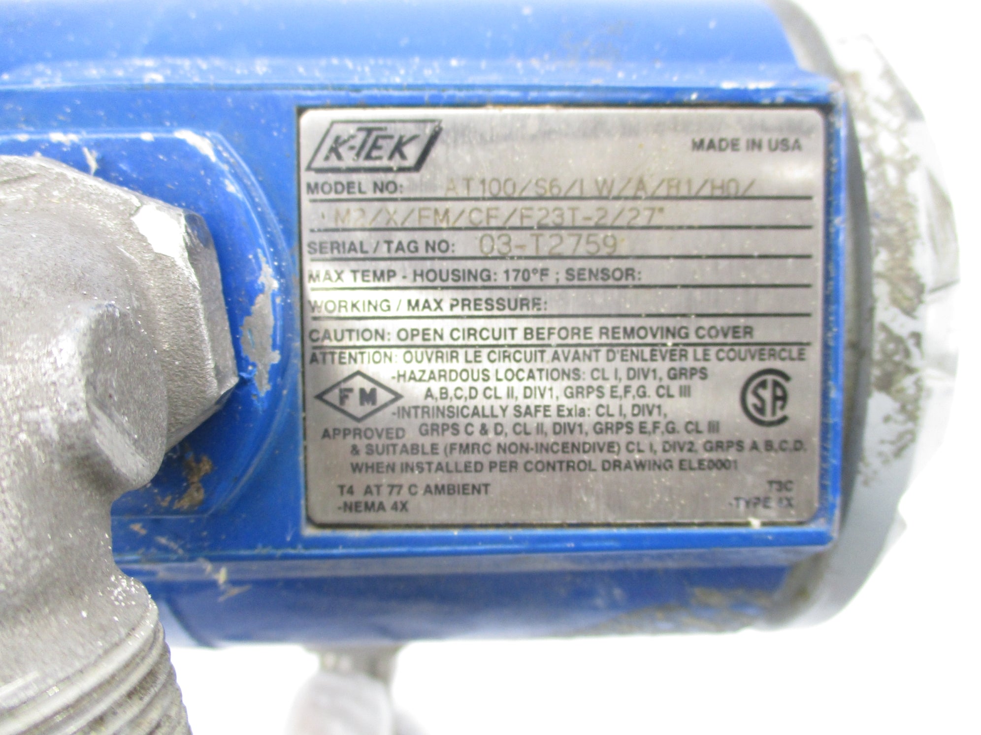 K-TEK AT100/S6/IW/A/H1/H0 NSNP