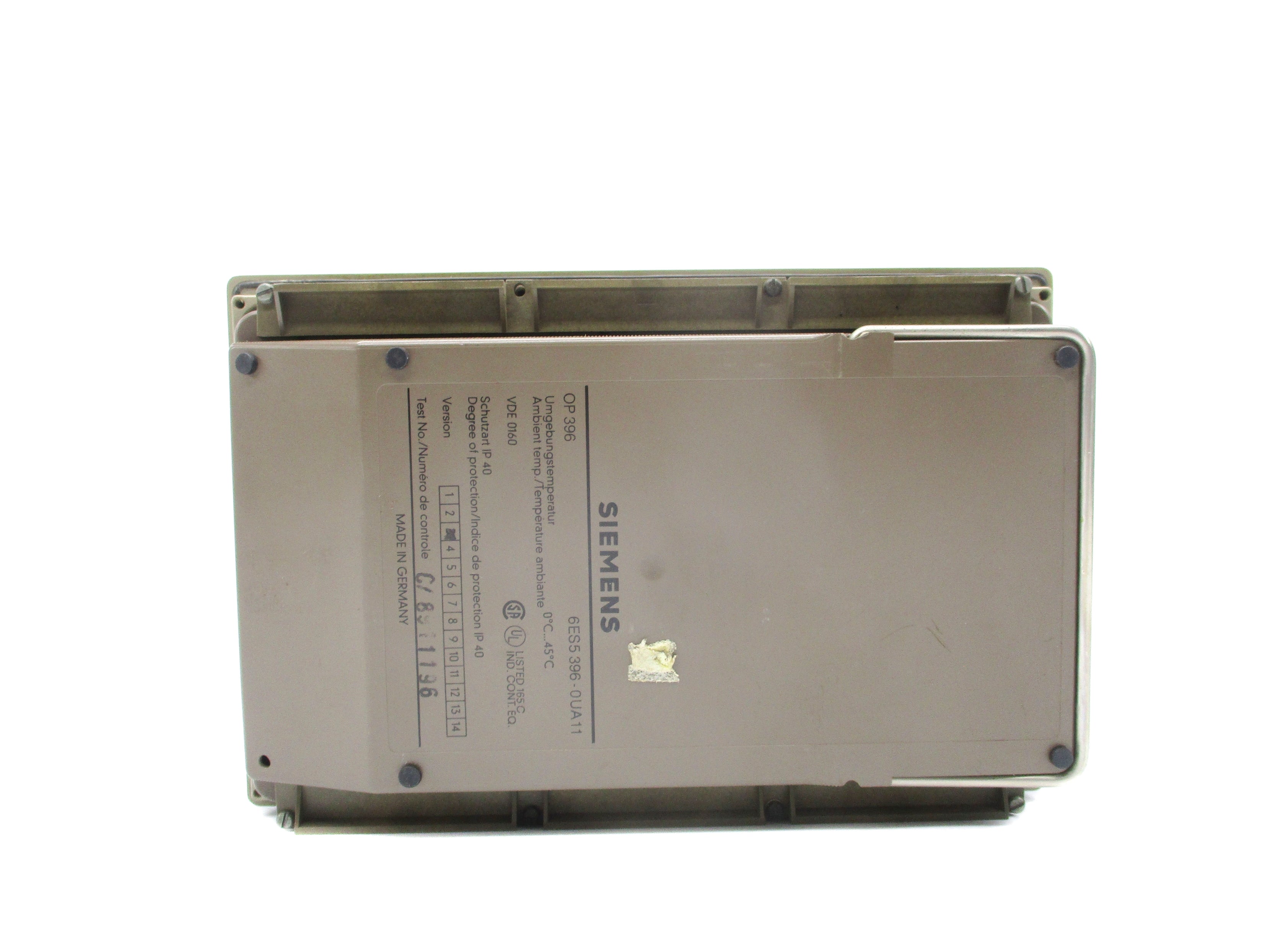SIEMENS 6ES5396-0UA11 (AS PICTURED) UNMP