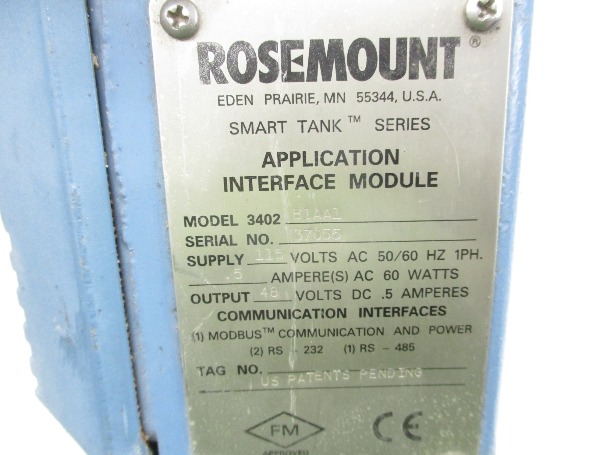 ROSEMOUNT 3402B1AA1 UNMP