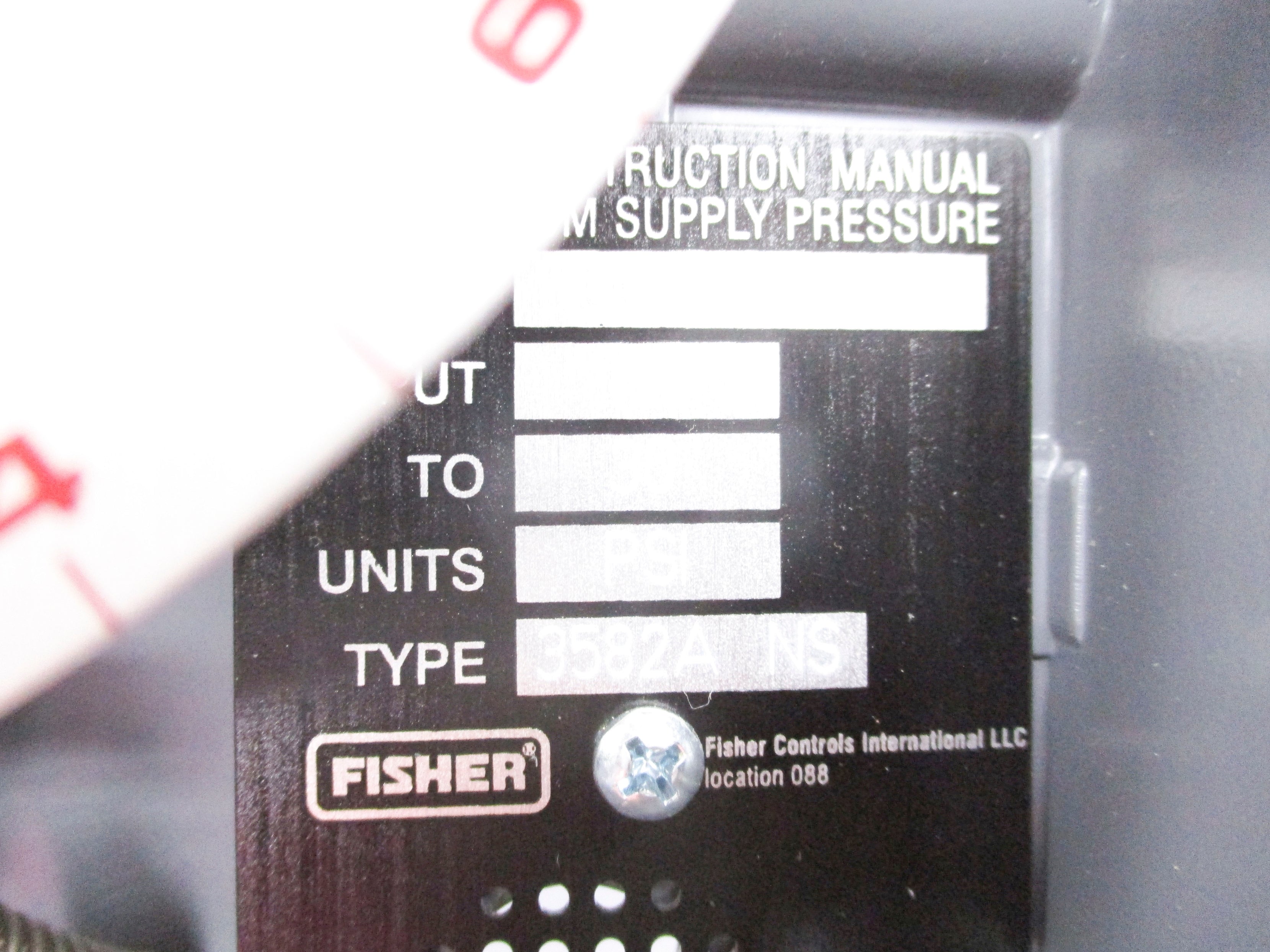 FISHER CONTROLS 3582ANS 1-30PSI NSNP