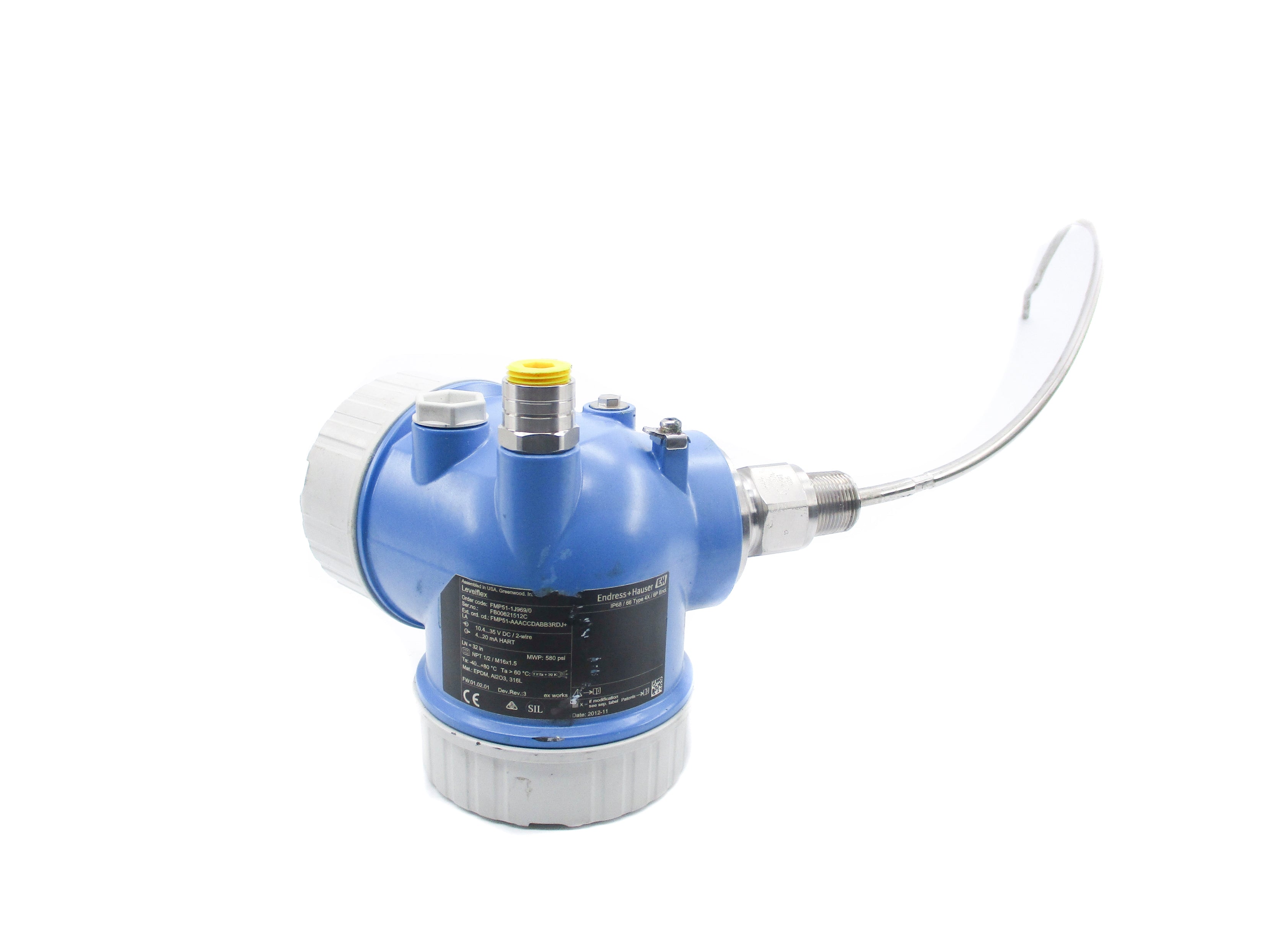 ENDRESS+HAUSER FMP51-1J969/0 580PSI (AS PICTURED) UNMP