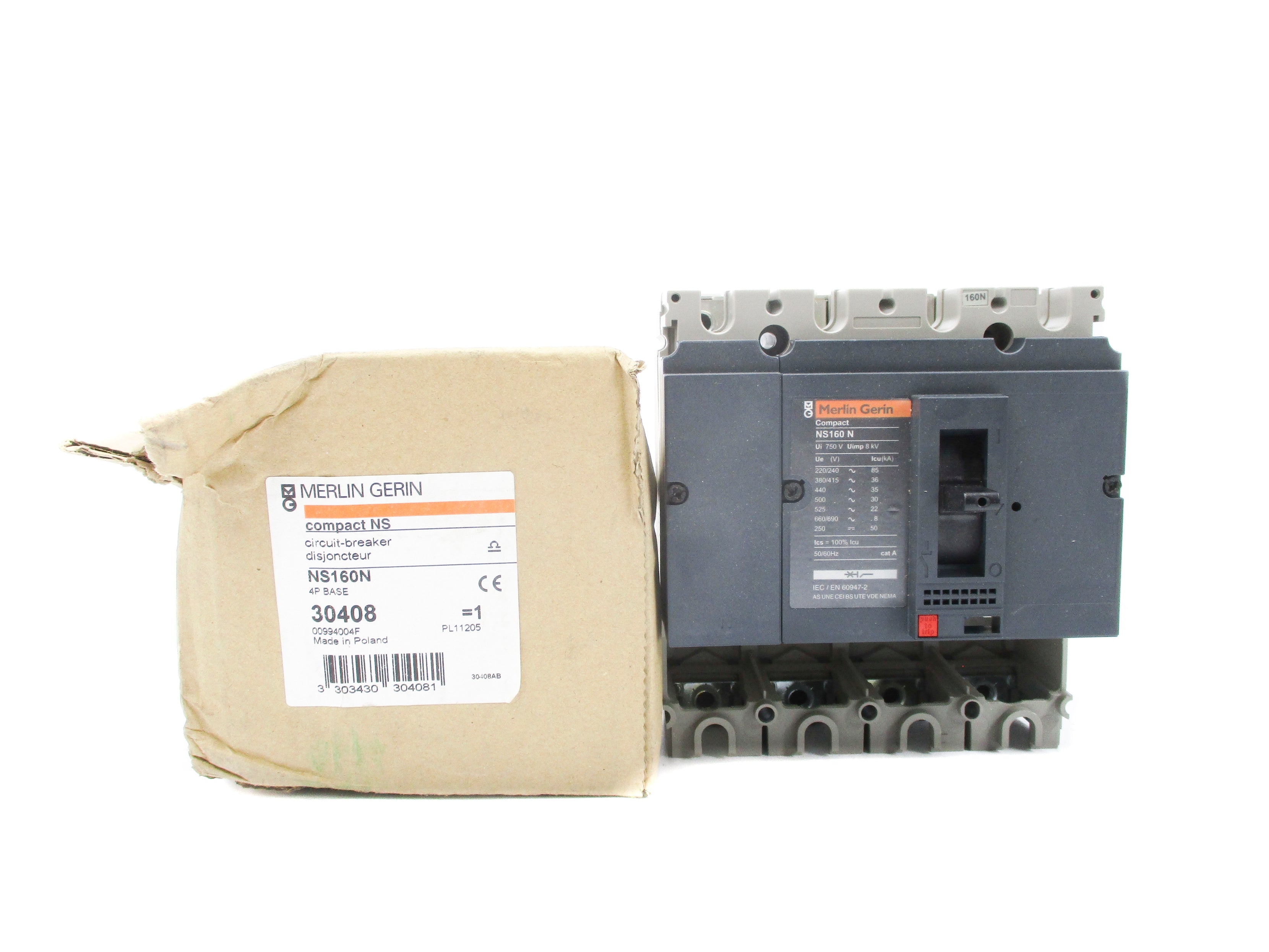 MERLIN GERIN NS160N 30408 160A 750V NSMP