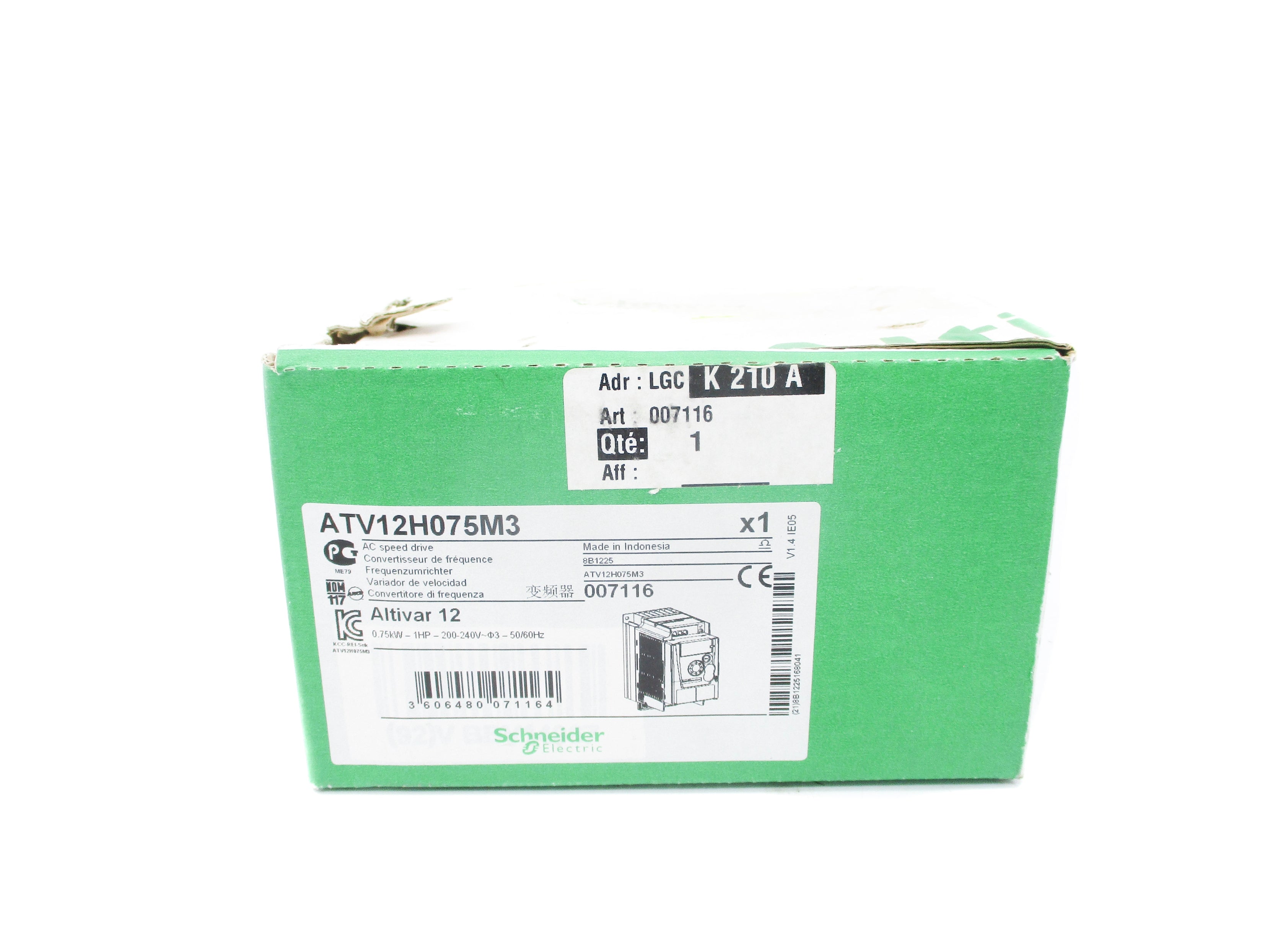 SCHNEIDER ELECTRIC ATV12H075M3 NSMP