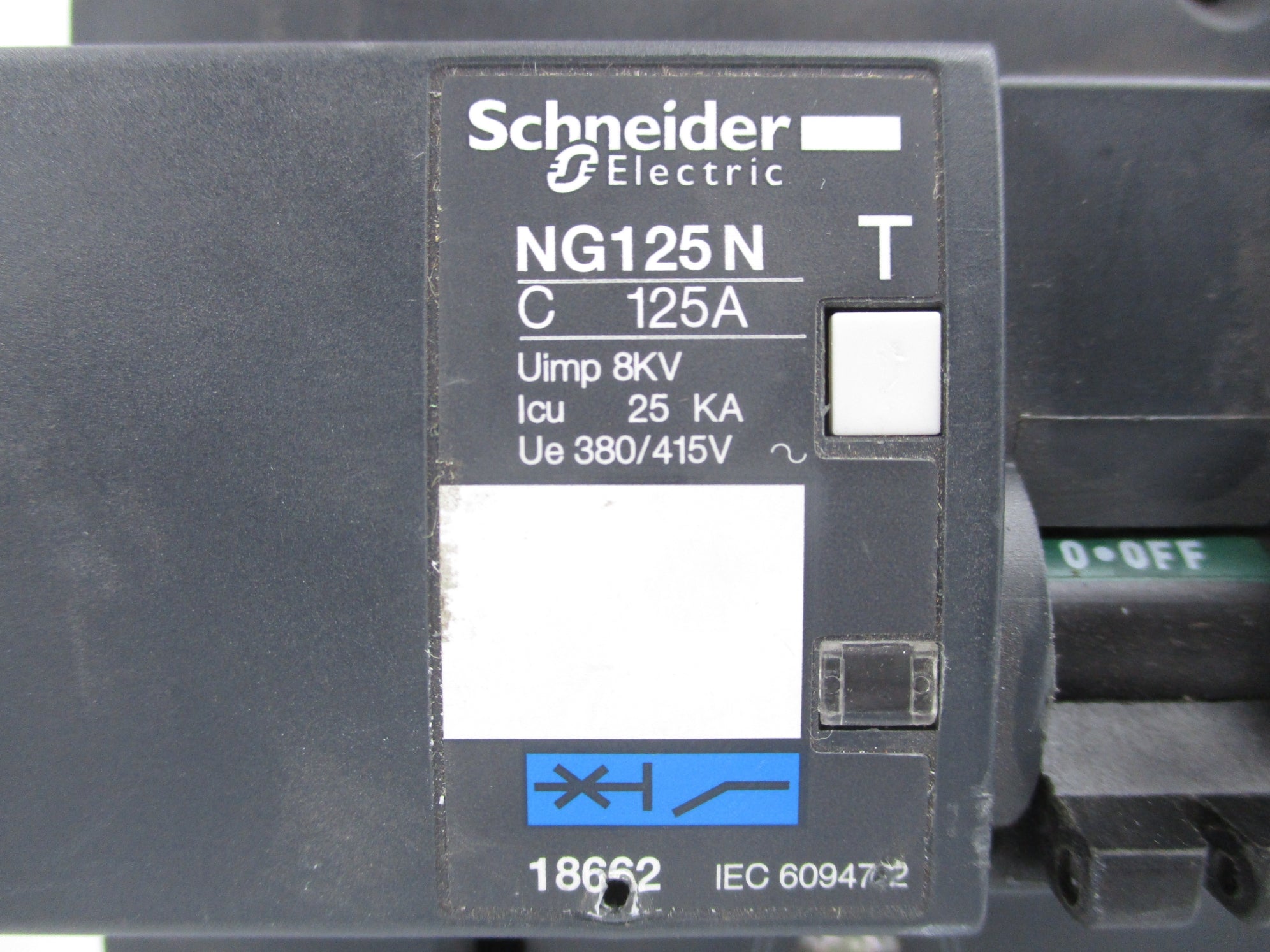 SCHNEIDER ELECTRIC NG125N 125A 415V NSNP