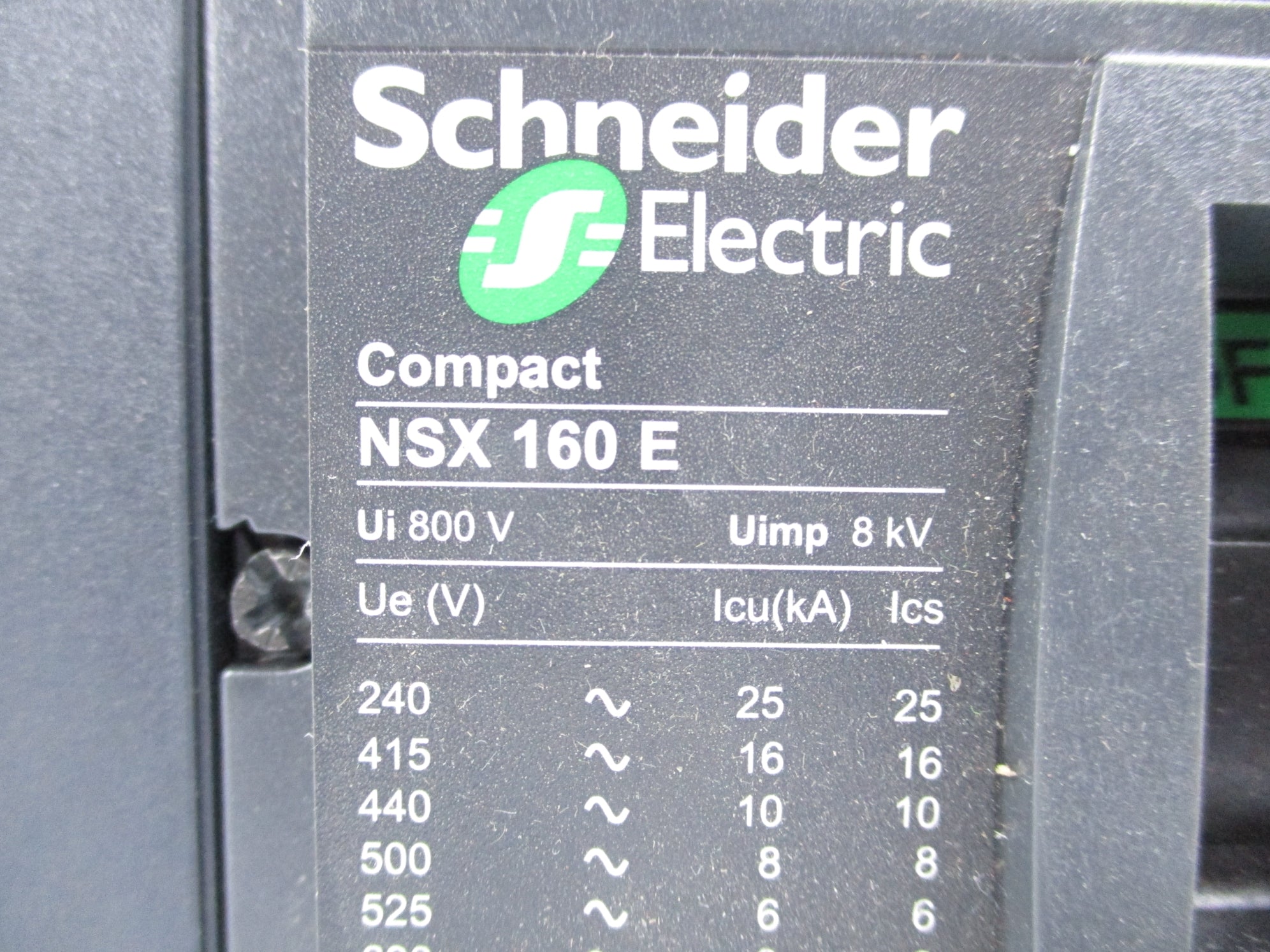 SCHNEIDER ELECTRIC NSX160E NSNP