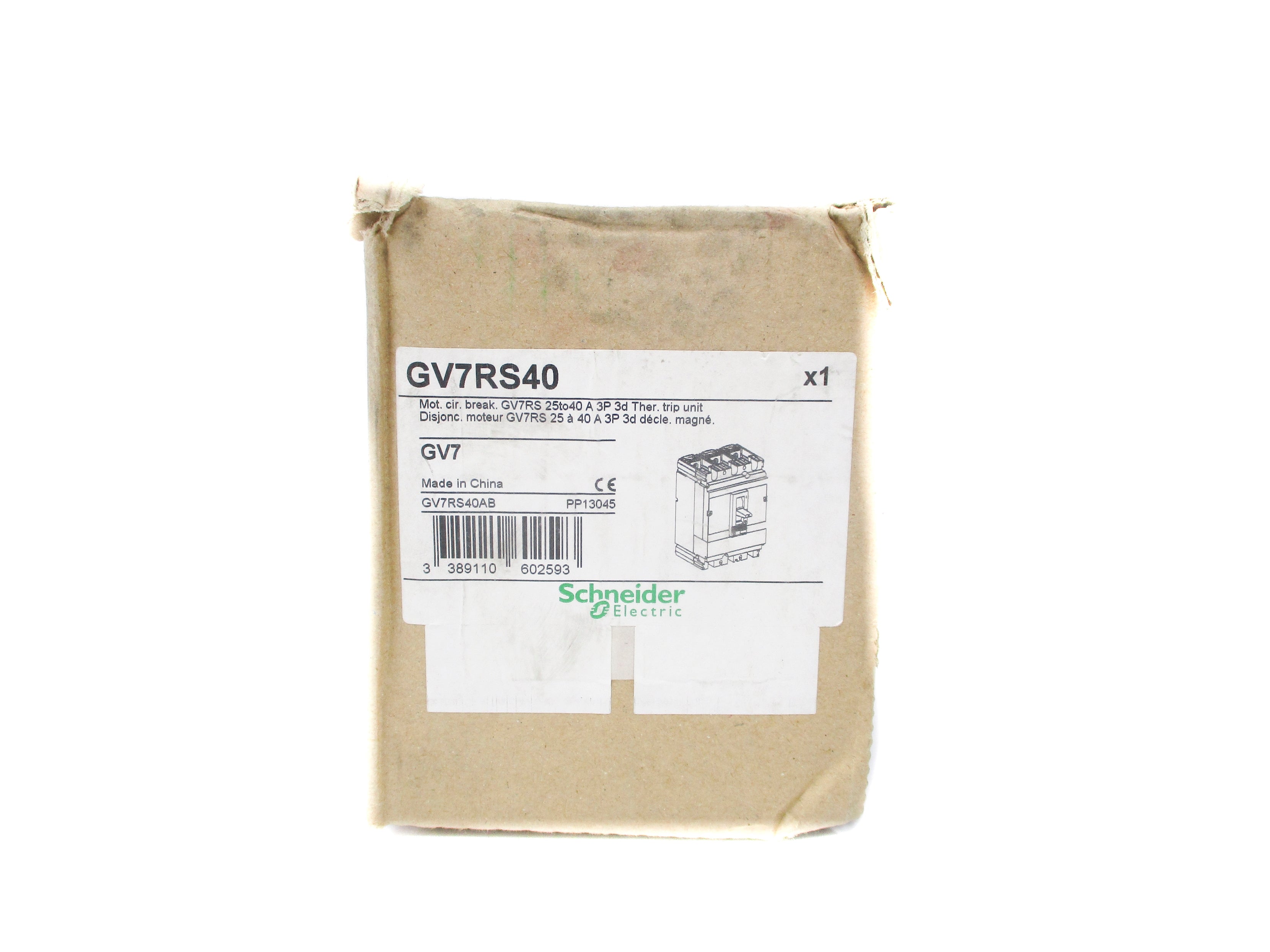 SCHNEIDER ELECTRIC GV7RS40 24-40A 750V NSMP
