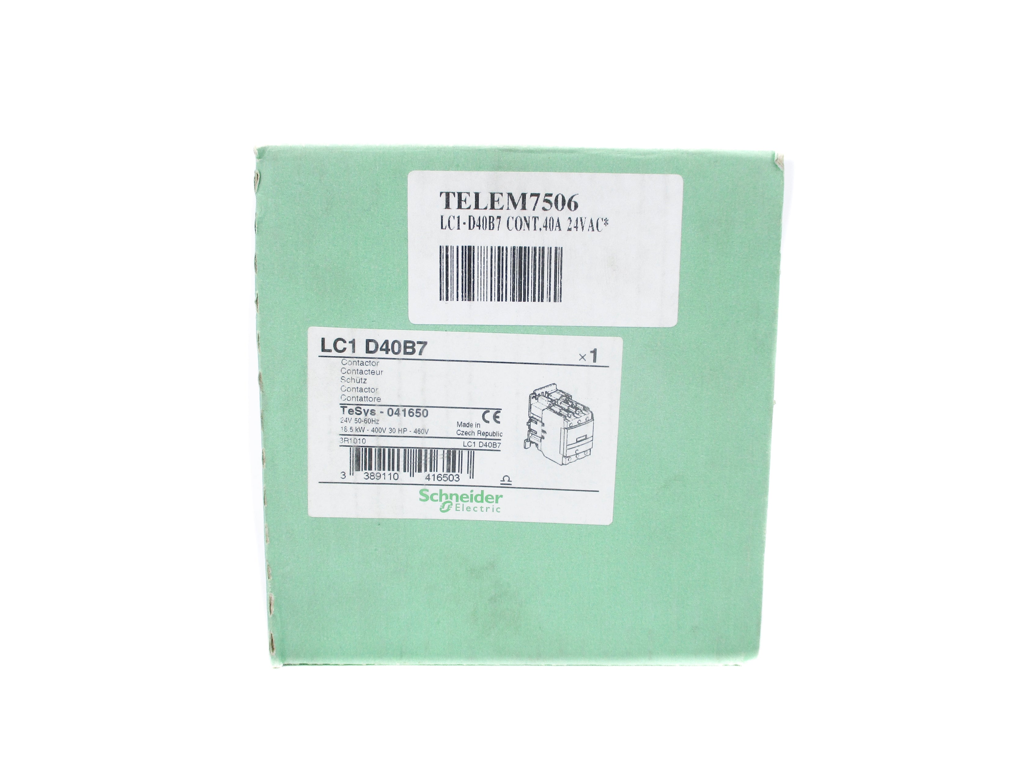 SCHNEIDER ELECTRIC LC1D40B7 24V NSMP