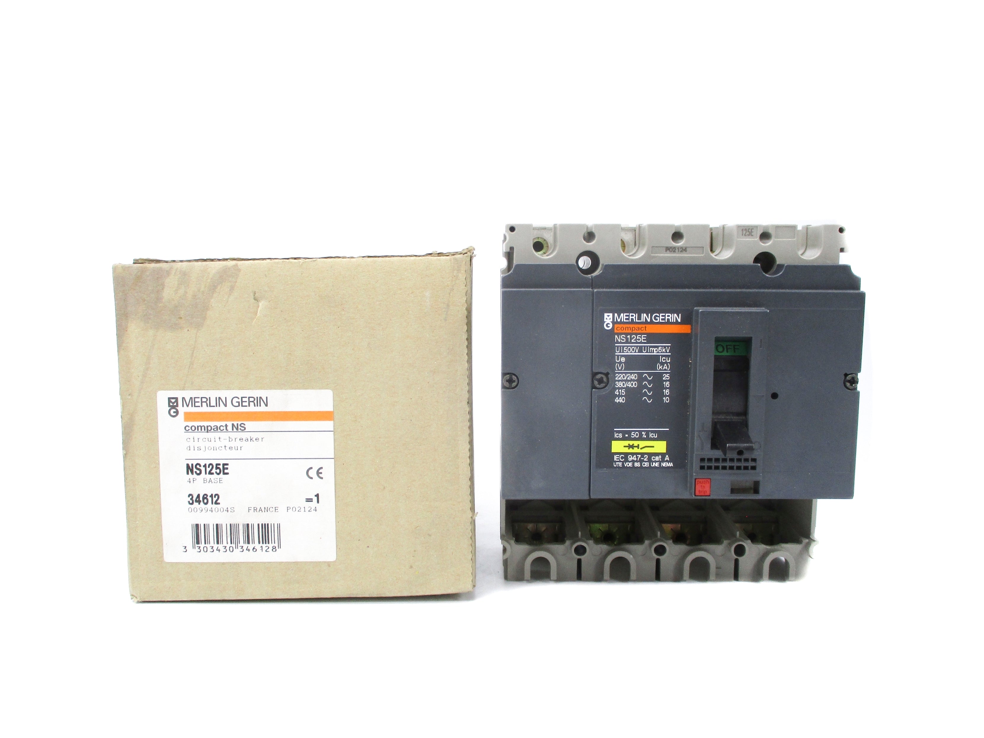 MERLIN GERIN NS125E 34612 125A 440V NSMP
