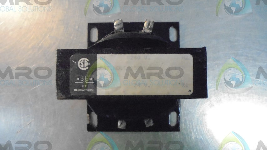 REX MANUFACTORING GS150CW TRANSFORMER *USED*