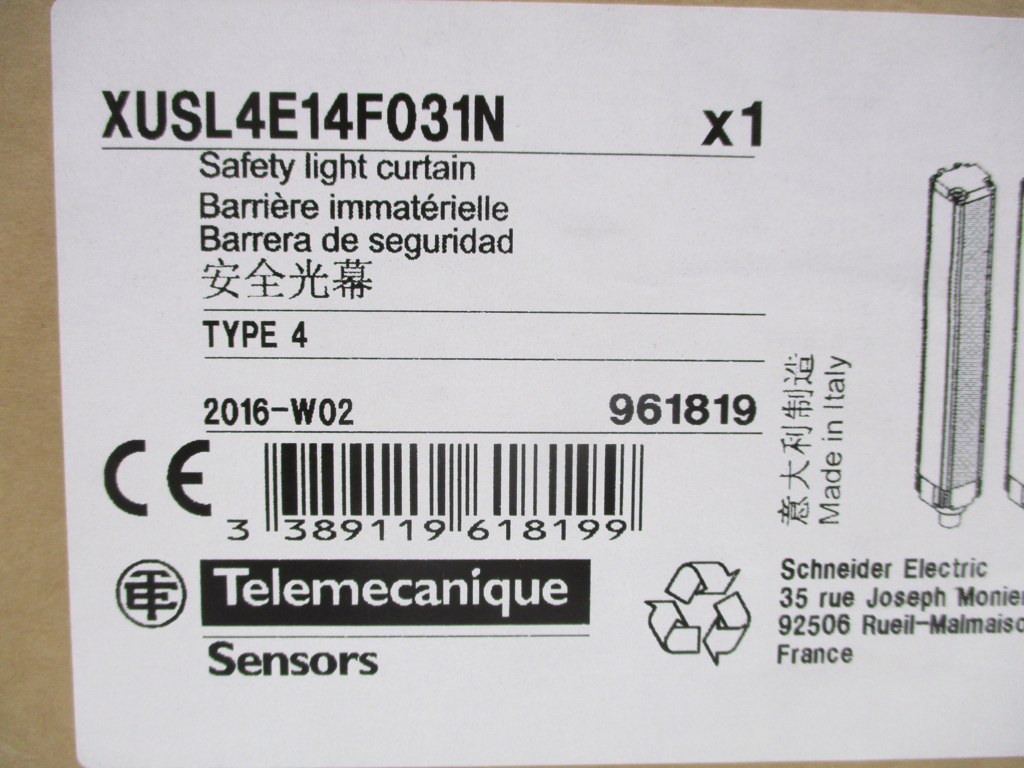 TELEMECANIQUE XUSL4E14F031N NSFS