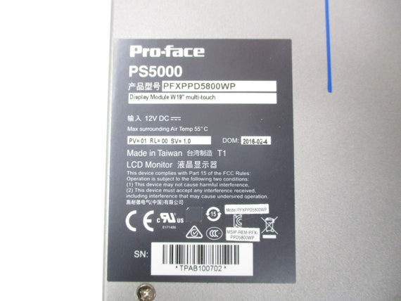 PROFACE PS5000 (AS PICTURED) UNMP