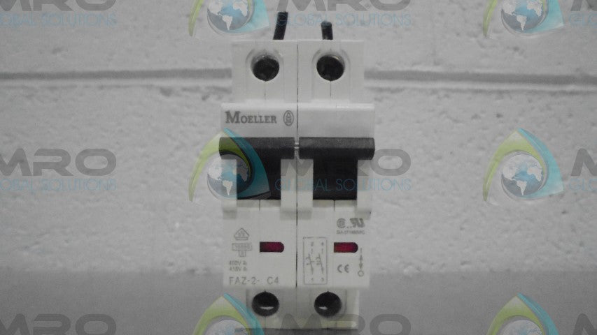 MOELLER FAZ-2-C4 CIRCUIT BREAKER *USED*