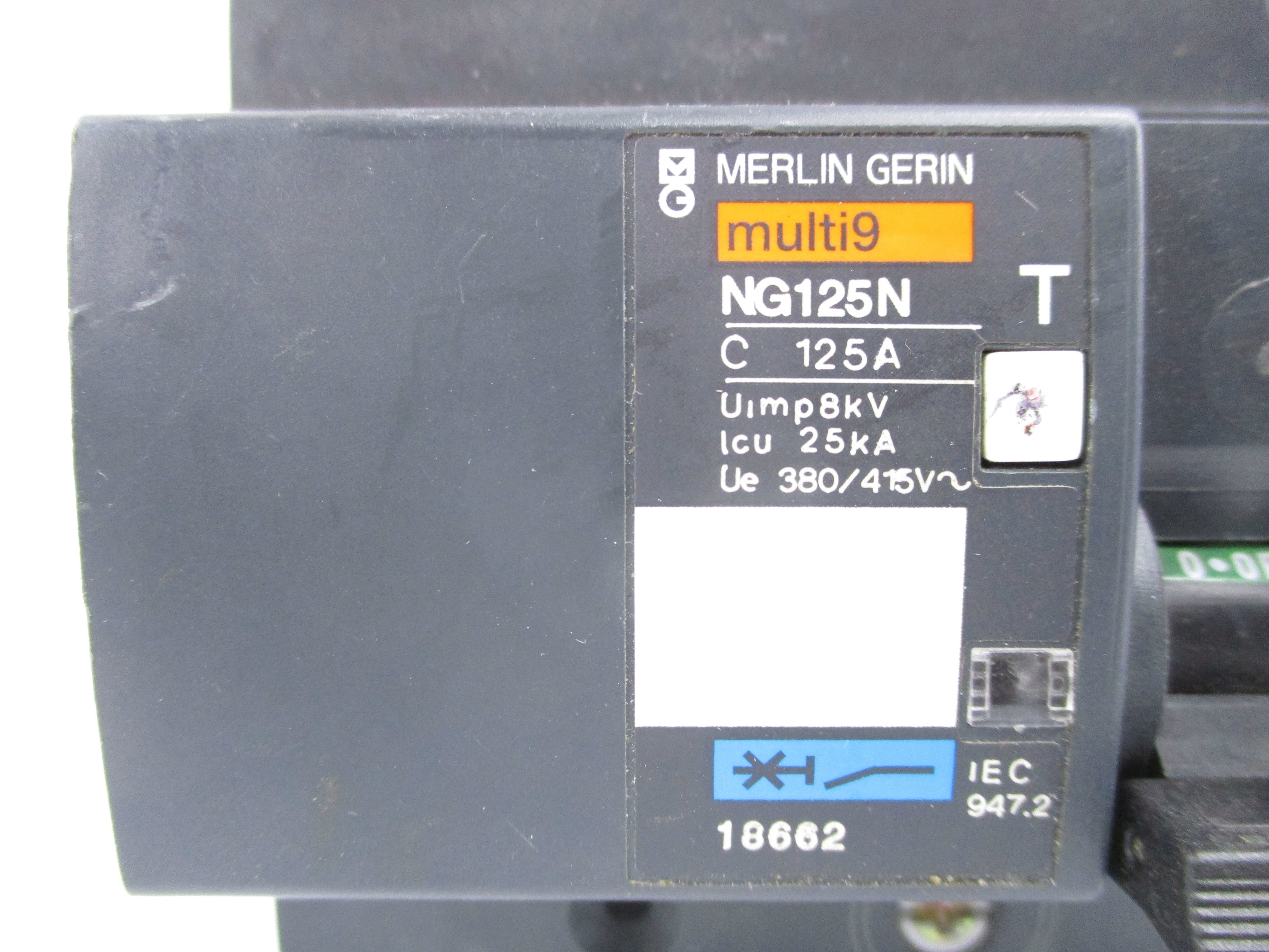 MERLIN GERIN NG125N 18662 125A 415V UNMP