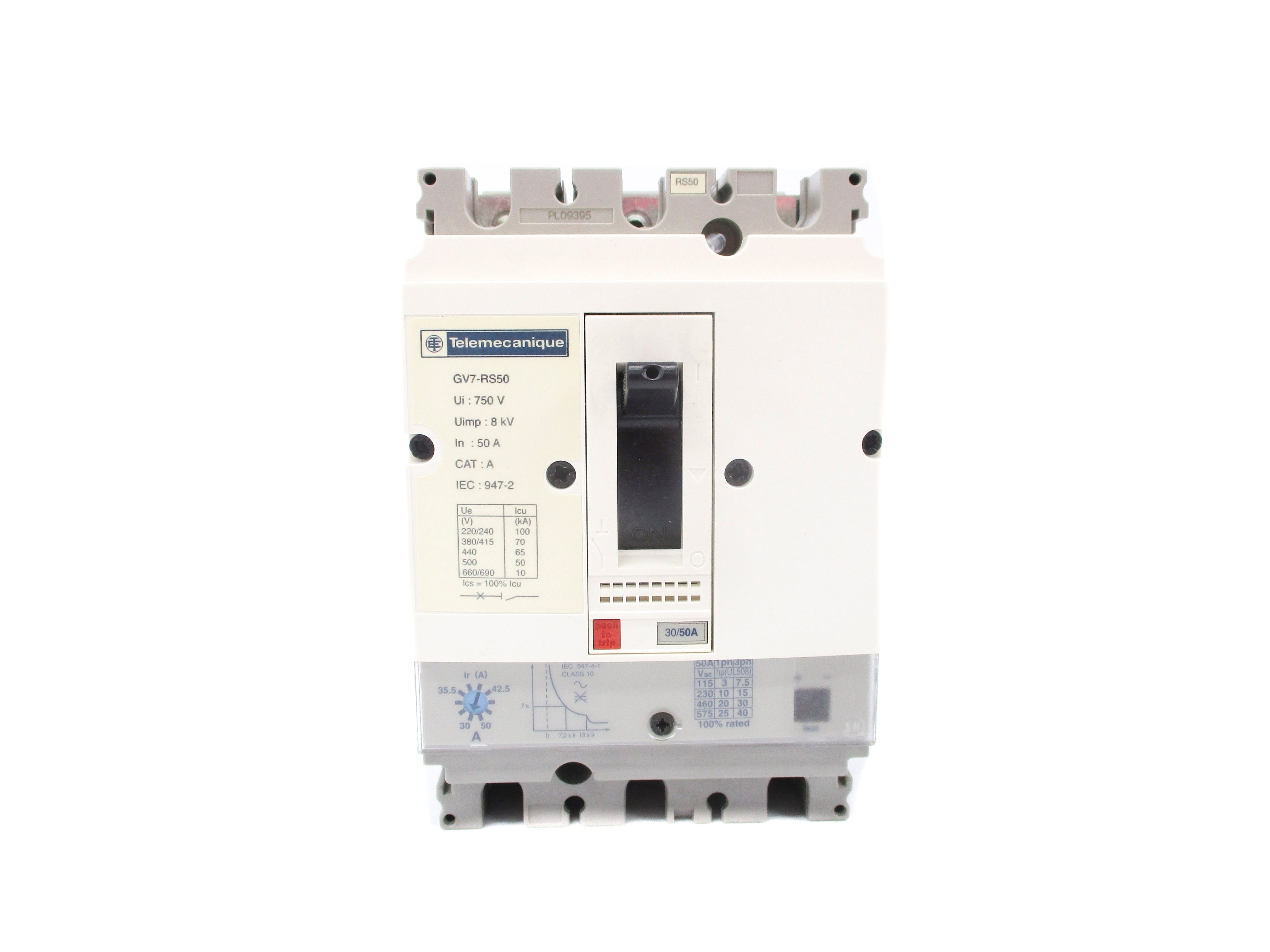 TELEMECANIQUE GV7-RS50 50A 750V NSNP