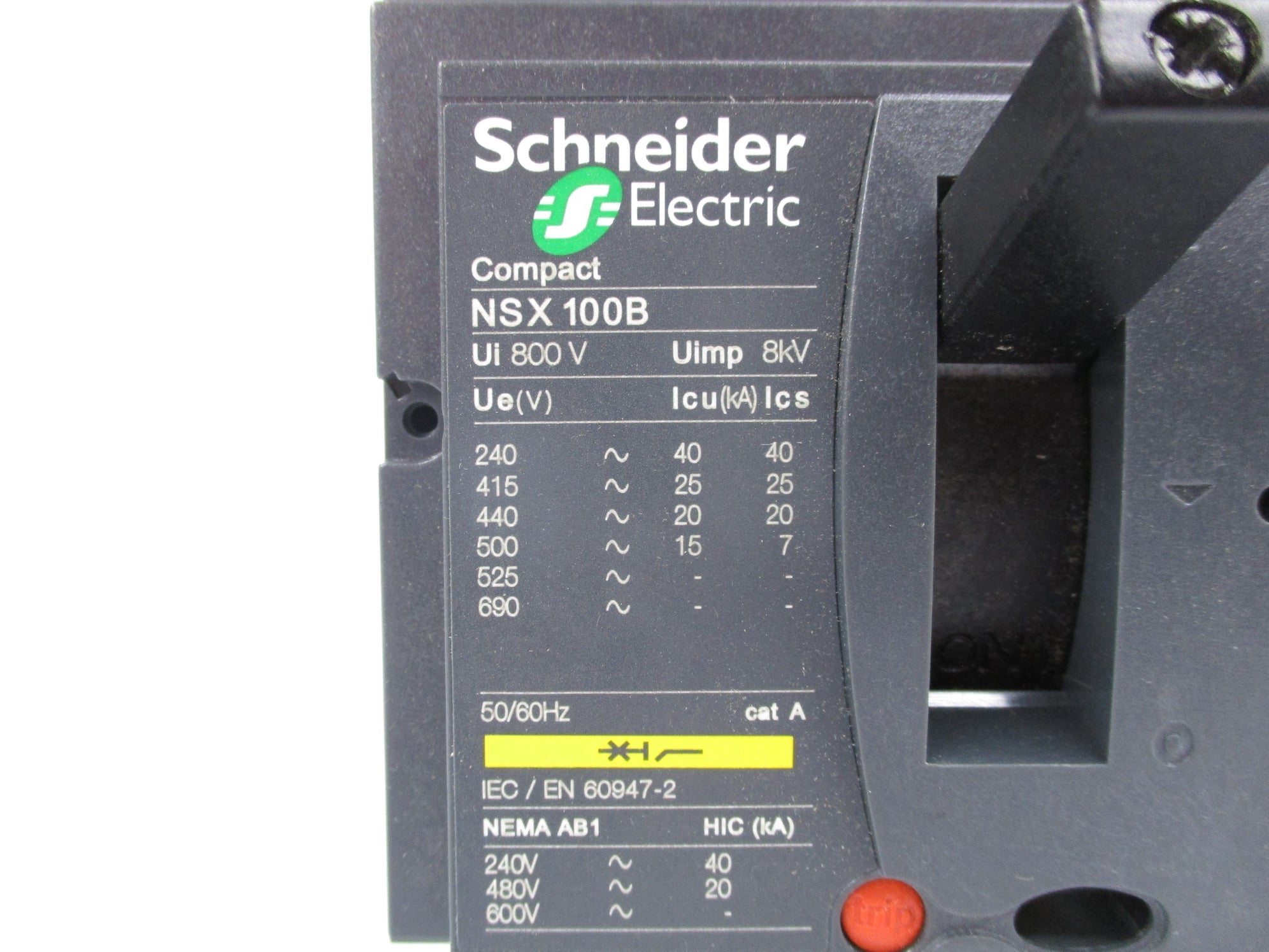 SCHNEIDER ELECTRIC LV429014 100A 800V UNMP