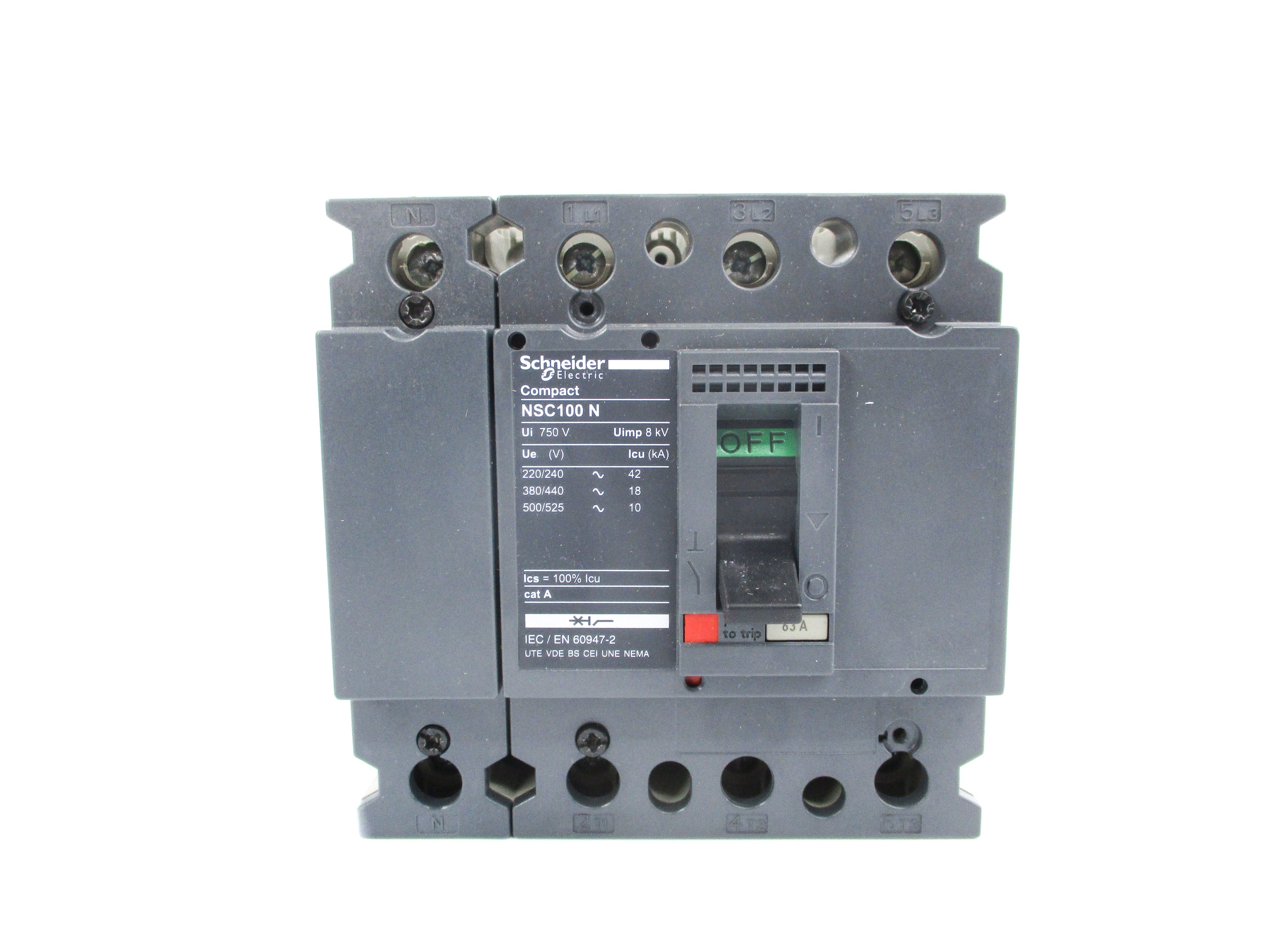 SCHNEIDER ELECTRIC NSC100N 100A 750V UNMP