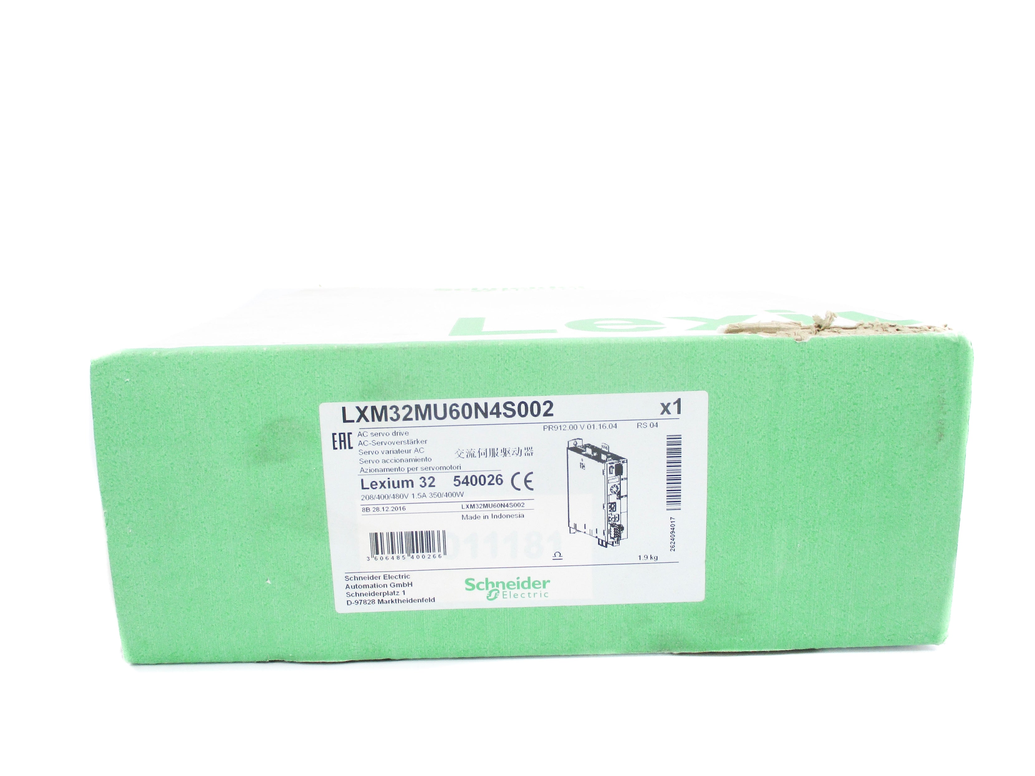 SCHNEIDER ELECTRIC LXM32MU60N4S002 NSMP