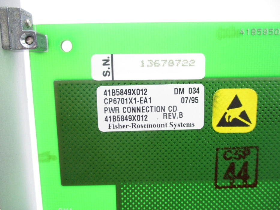 FISHER ROSEMOUNT CL6826X1-A2 41B5849X012 REV. B UNMP