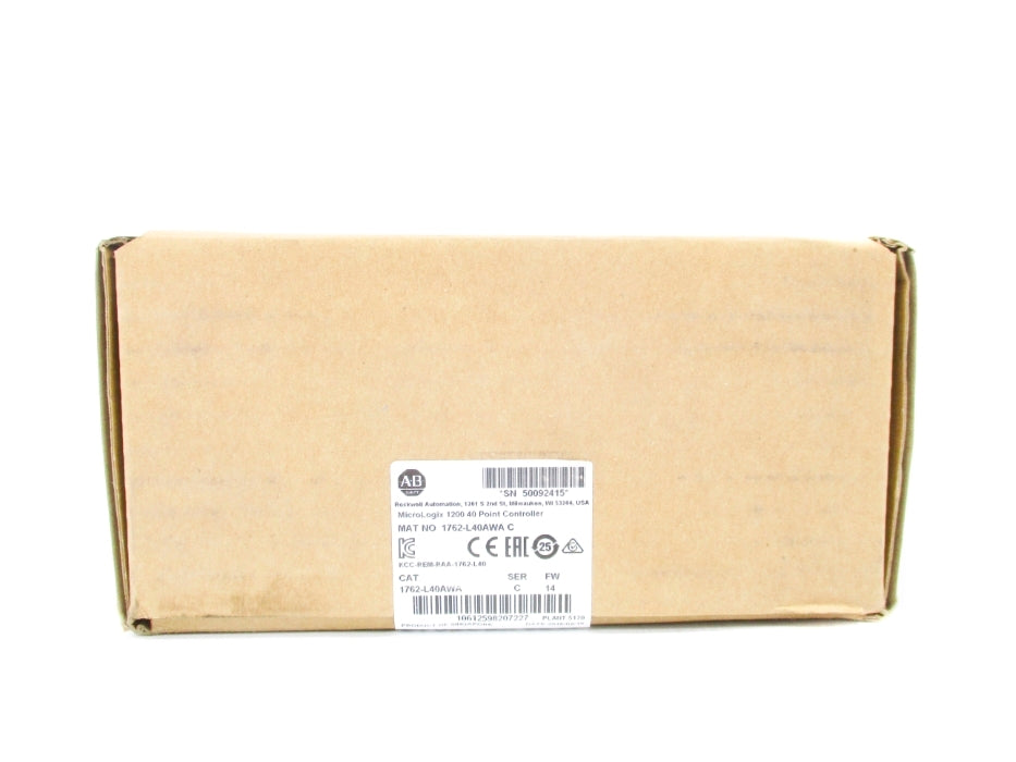 ALLEN BRADLEY 1762-L40AWA SER. C F/W 14 DATE: 2016 NSFS