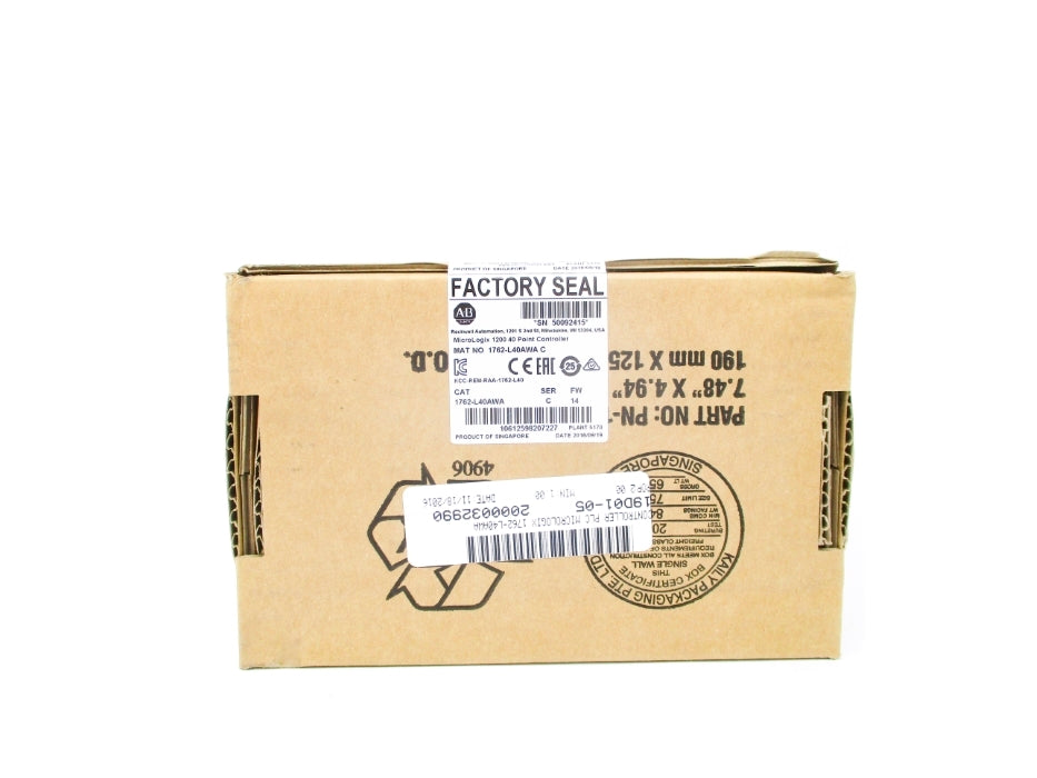 ALLEN BRADLEY 1762-L40AWA SER. C F/W 14 DATE: 2016 NSFS