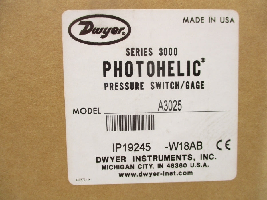 DWYER A3025 NSFS