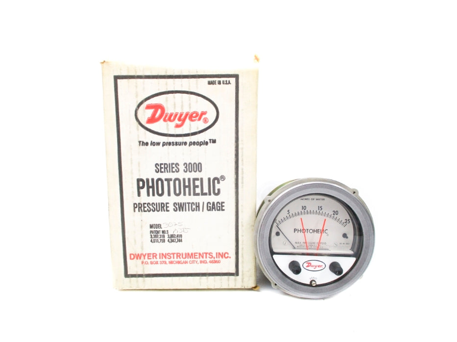 DWYER 3025 0-25IN 25PSI NSMP