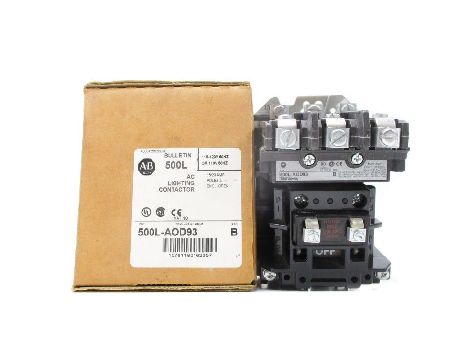 INDUSTRIAL SPARE PART 500L-AOD93 SER. B 115-120/110V 15/20A (BR/WH) NSMP