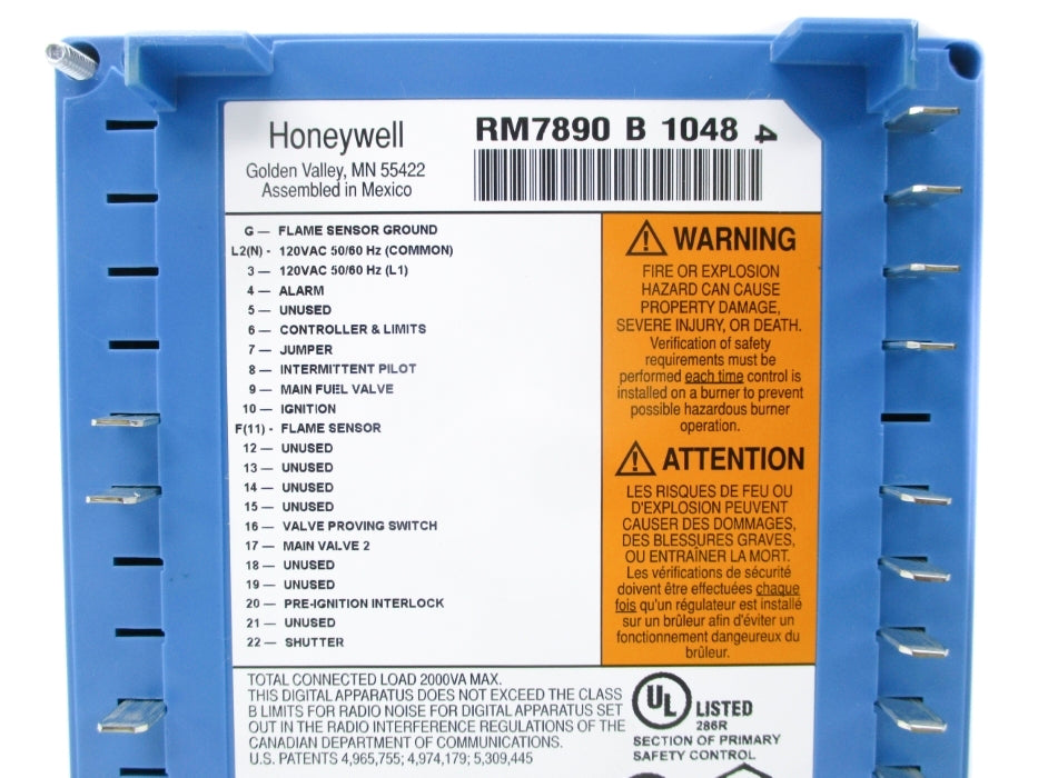 HONEYWELL RM7890B1048 UNMP