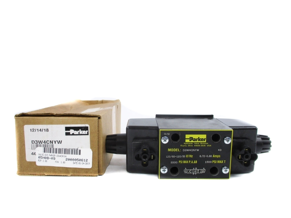 PARKER D3W4CNYW 110-120V 0.75-0.80A 5000PSI NSMP