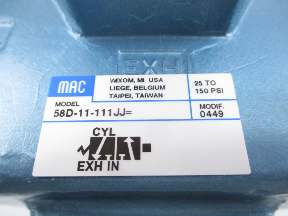 MAC 58D-11-111JJ 25-150PSI 120V NSNP