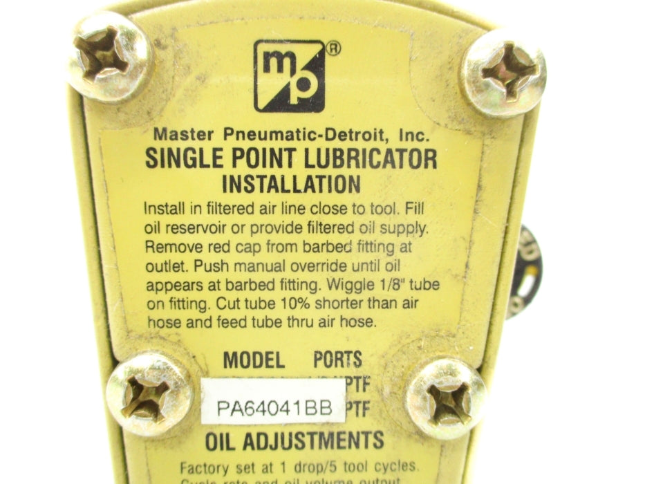 MASTER PNEUMATIC-DETROIT PA64041BB UNMP