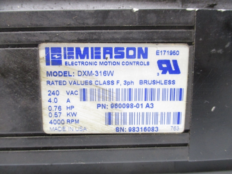 EMERSON DXM-316W 960098-01 NSNP