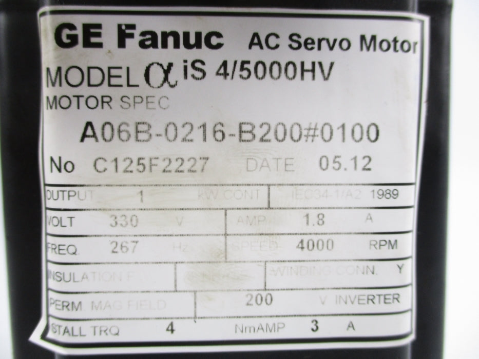 GE FANUC A06B-0216-B200#0100 NSNP