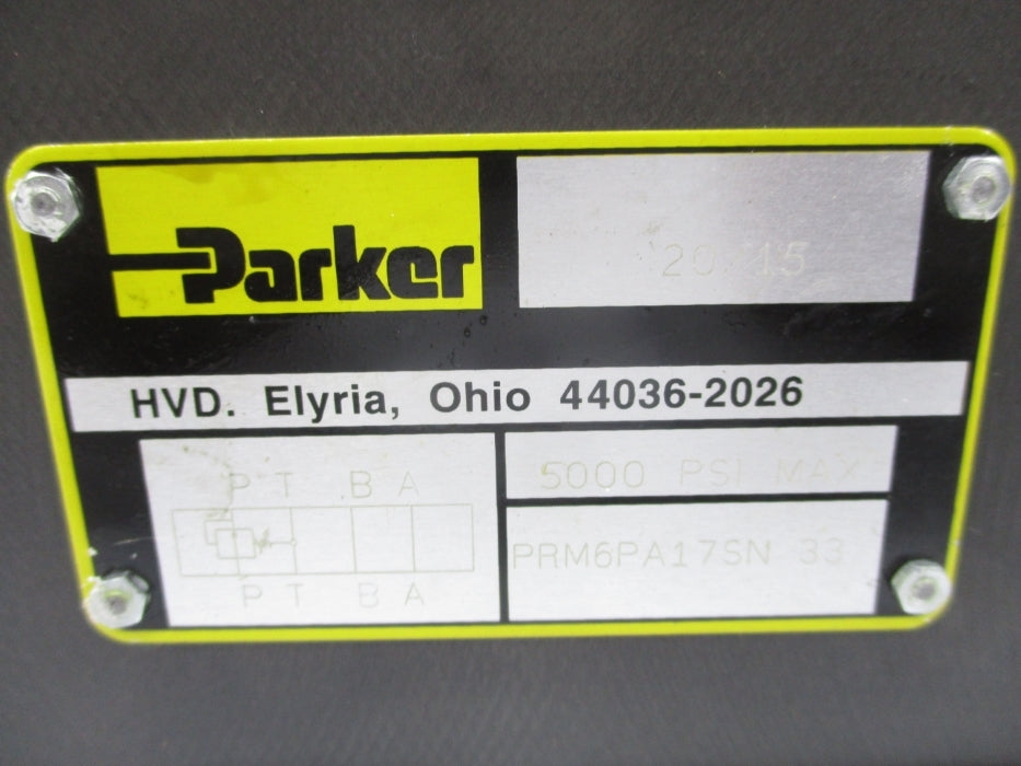PARKER PRM6PA17SN33 5000PSI NSNP