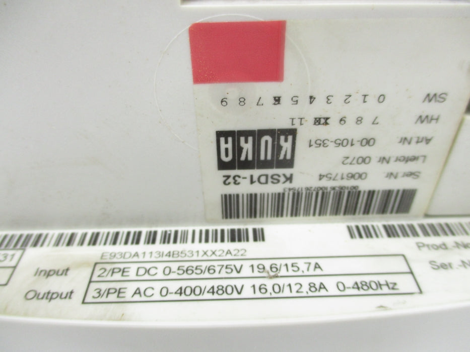 KUKA KSD1-32 E93DA113I4B531XX2A22 UNMP