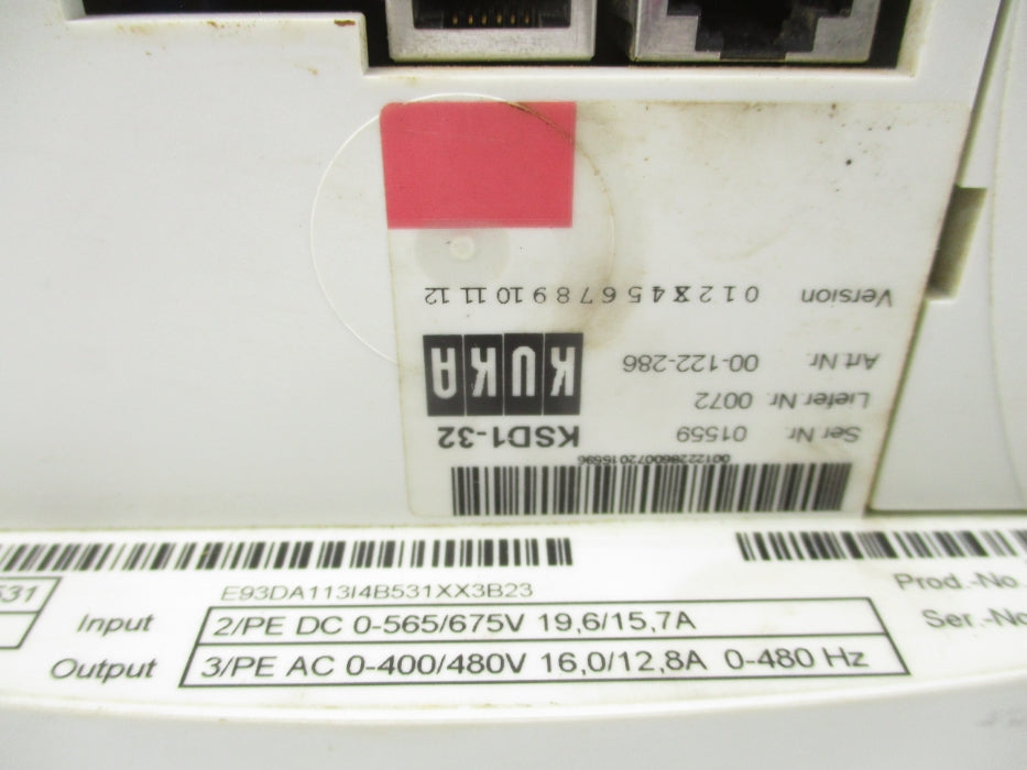 KUKA KSD1-32 E93DA1113I4531XX3B23 UNMP
