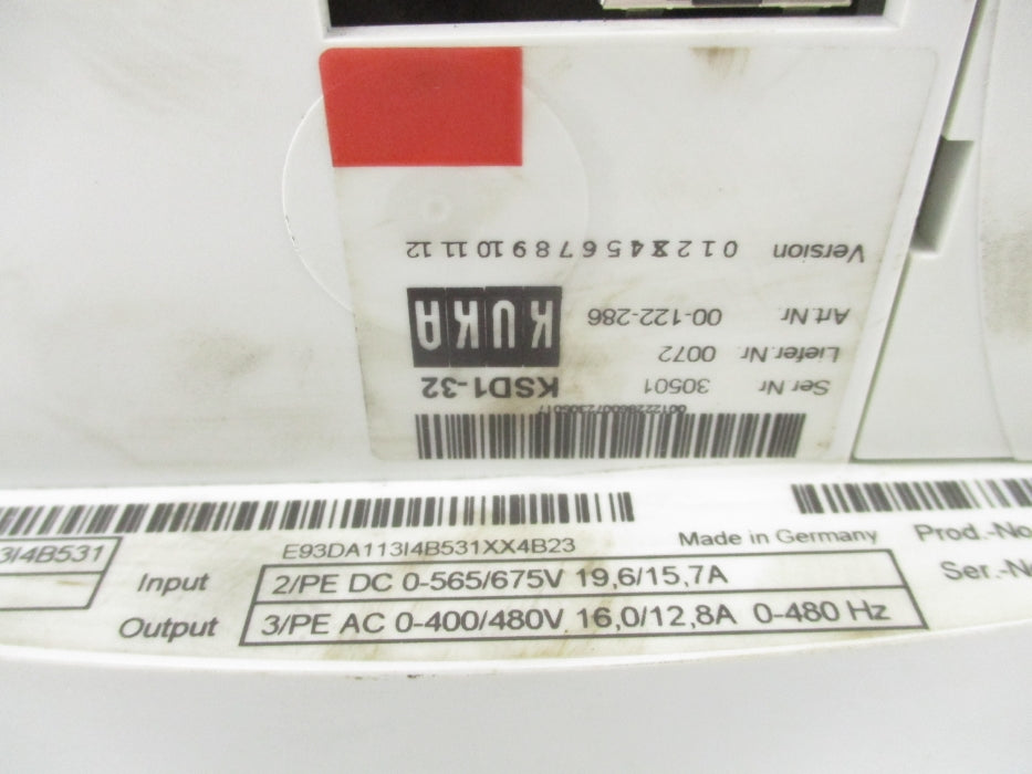 KUKA KSD1-32 E93DA113I4B531XX4B23 UNMP
