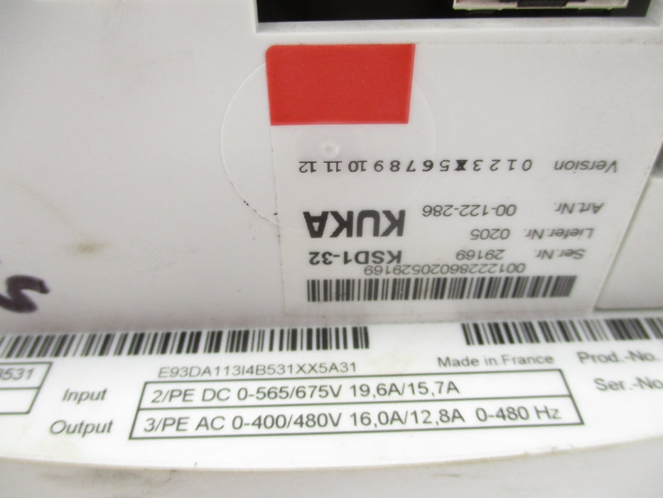 KUKA KSD1-32 E93DA113I4B531XX5A31 UNMP