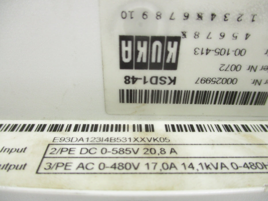 KUKA KSD1-48 E93DA123I4B531XXVK05 UNMP