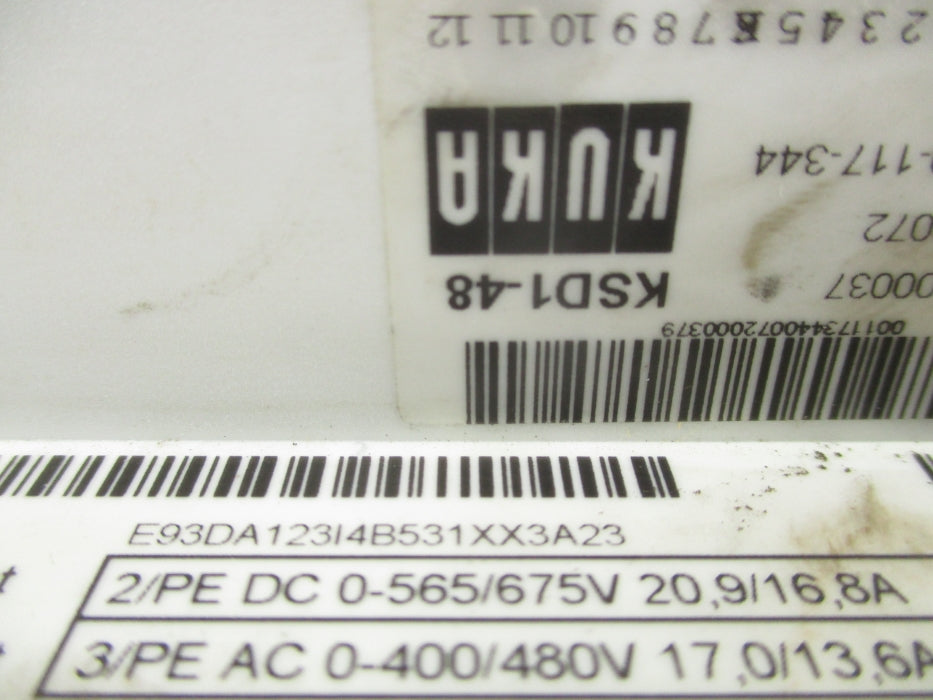 KUKA KSD1-48 E93DA123I4B531XX3A23 UNMP