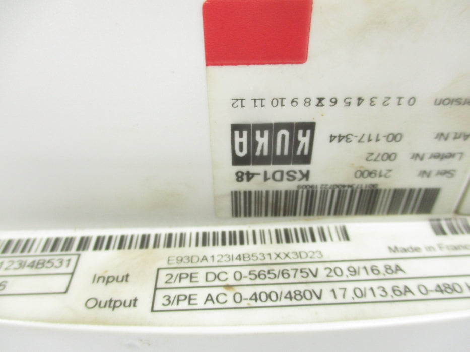 KUKA KSD1-48 E93DA123I4B531XX3D23 UNMP